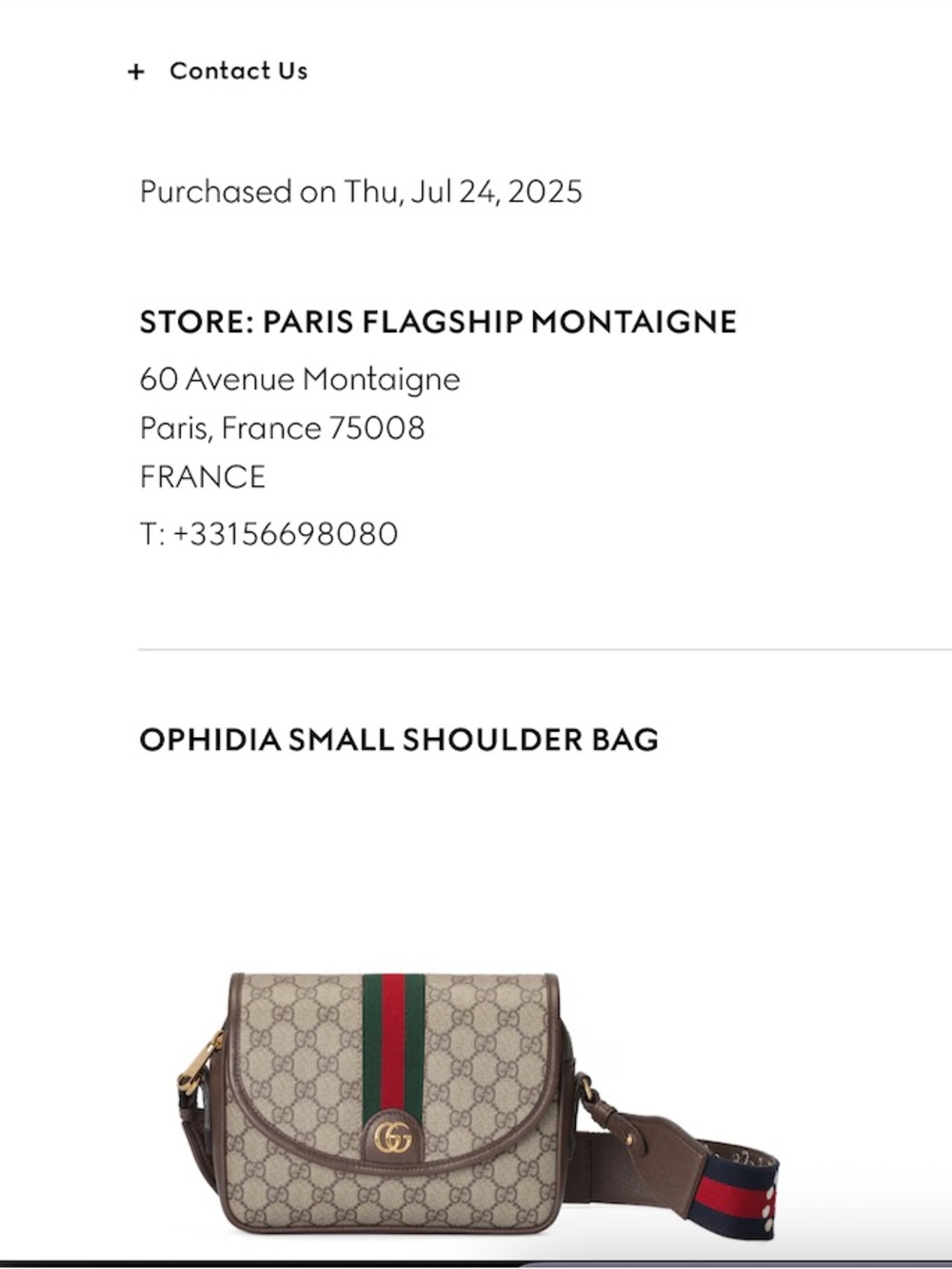 💙🤎GUCCI Ophidia Small Shoulder Bag❤️💚 - Picture 16 of 17